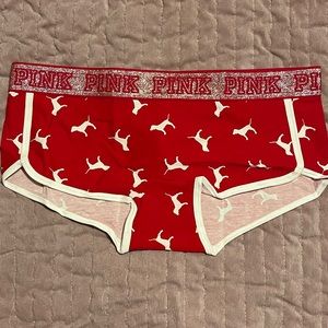 PINK low rise boy short panties